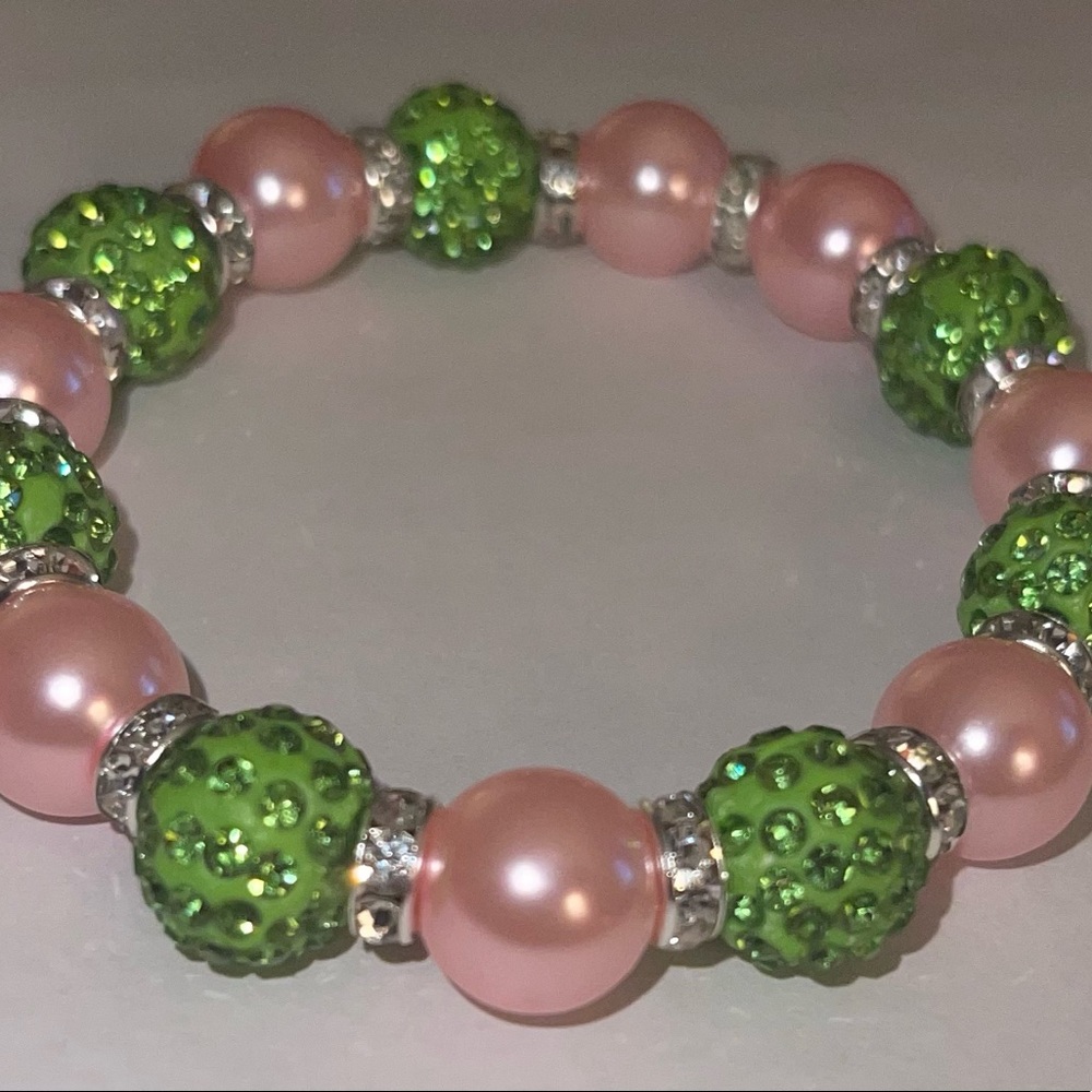 Pink n Green Bracelet